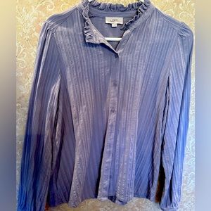 Ann Taylor LOFT Women’s Lavender Button Front Blouse